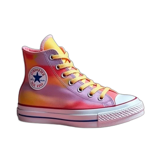 shoes, 3d render, vaporwave, photorealistic transparent PNG cut-out