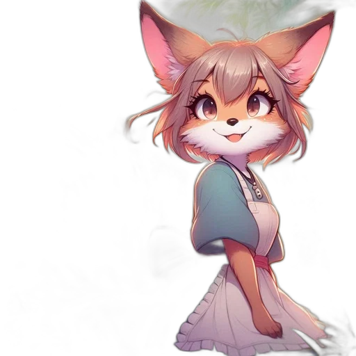staff, dress, creature, animal transparent PNG cut-out