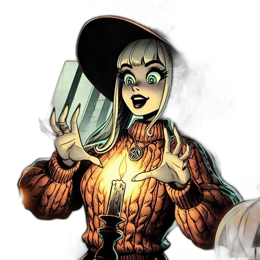 jacket, staff, hat, weapon transparent PNG cut-out
