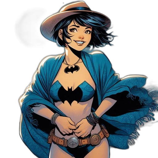 comic book art, concept art, cartoon, woman transparent PNG cut-out