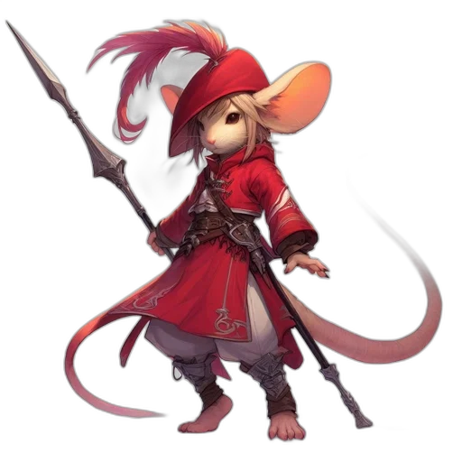 staff, weapon, hat, dragon transparent PNG cut-out