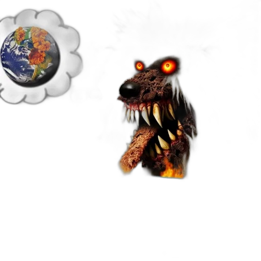 dragon, creature, mask, animal transparent PNG cut-out