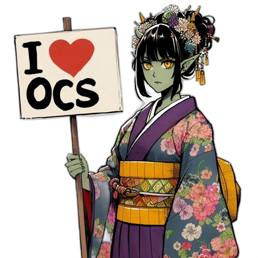 staff, anime, concept art, fantasy art transparent PNG cut-out