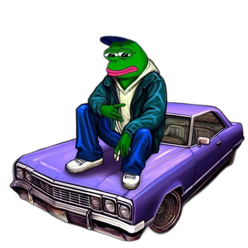 car, jacket, vaporwave, pixel art transparent PNG cut-out