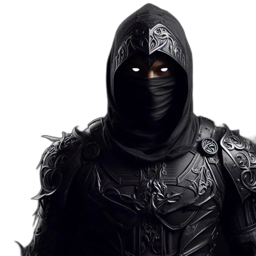 mask, sword, face, concept art transparent PNG cut-out