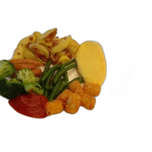food, crown, photorealistic, 3d render transparent PNG cut-out
