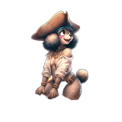 hat, staff, creature, mask transparent PNG cut-out