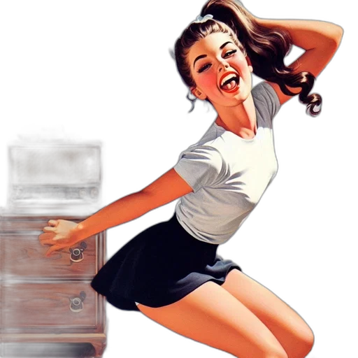 furniture, photorealistic, comic book art, concept art transparent PNG cut-out