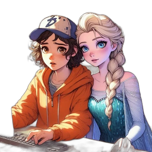 crown, staff, pixel art, fantasy art transparent PNG cut-out