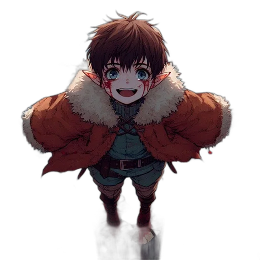 jacket, creature, weapon, face transparent PNG cut-out