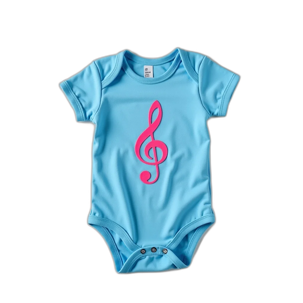blue, onesie, pink, musical transparent PNG cut-out