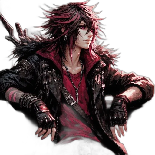 jacket, weapon, concept art, fantasy art transparent PNG cut-out