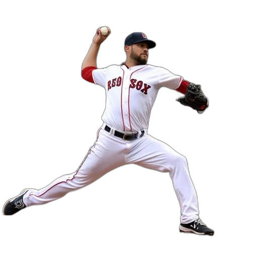 boston, red, sox, pitcher transparent PNG cut-out