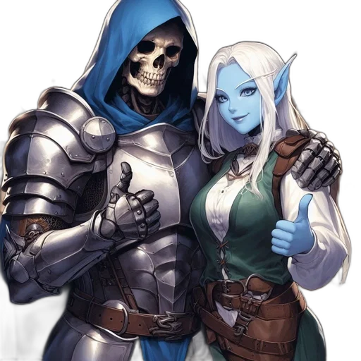 fantasy art, concept art, comic book art, pixel art transparent PNG cut-out