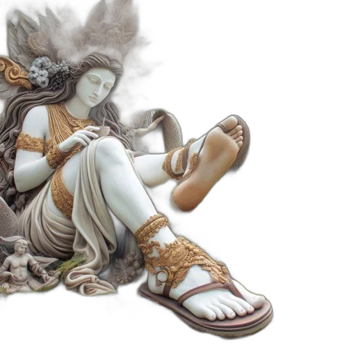 shoes, fantasy art, concept art, photorealistic transparent PNG cut-out