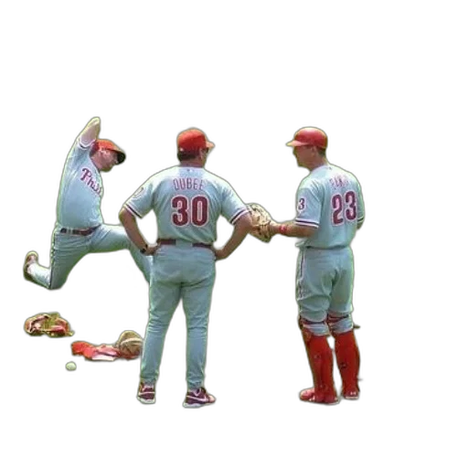 staff, red, three, baseball transparent PNG cut-out