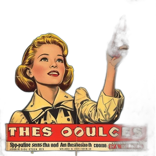 comic book art, outer space, fire, vintage-style transparent PNG cut-out