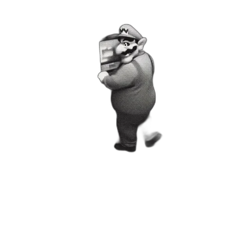 robot, hat, staff, creature transparent PNG cut-out