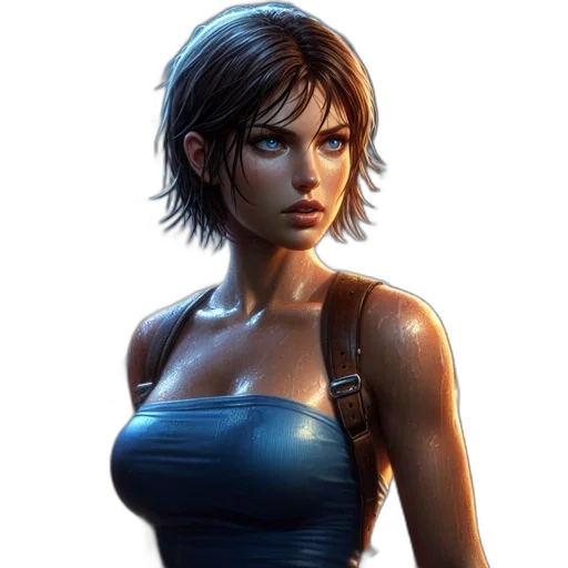 face, dress, concept art, fantasy art transparent PNG cut-out