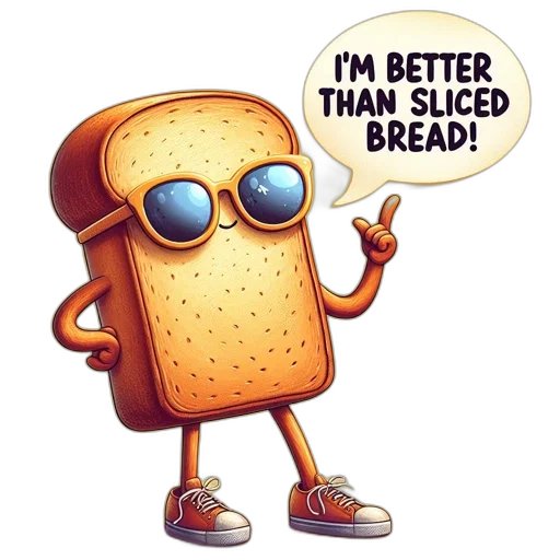 food, 3d render, cartoon, bread transparent PNG cut-out