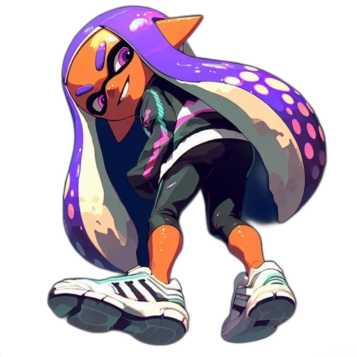 jacket, dress, creature, weapon transparent PNG cut-out