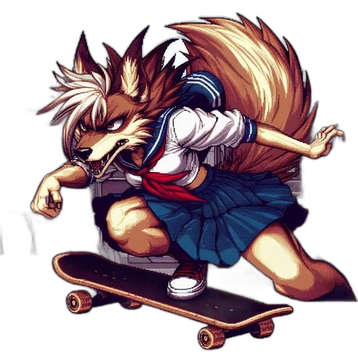 animal, anime, concept art, fantasy art transparent PNG cut-out