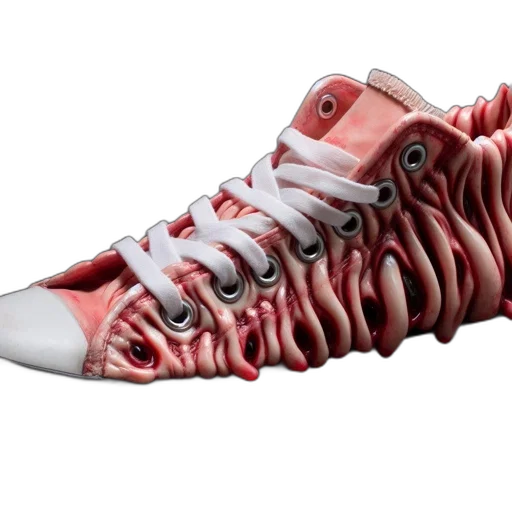 shoes, 3d render, photorealistic, avant-garde transparent PNG cut-out