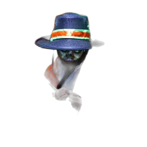 hat, mask, umbrella, staff transparent PNG cut-out
