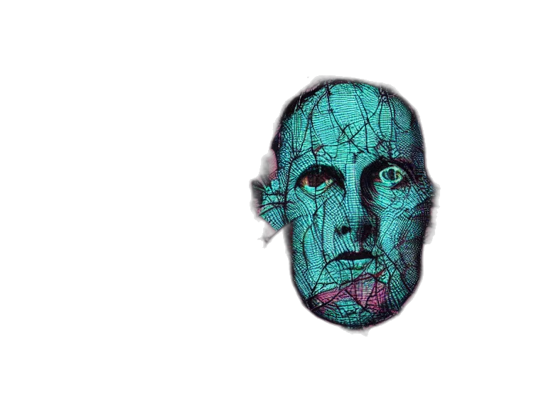 mask, face, creature, robot transparent PNG cut-out