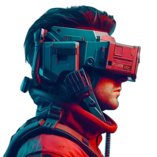 robot, face, mask, weapon transparent PNG cut-out