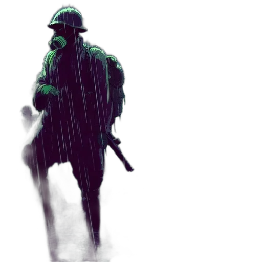 jacket, umbrella, weapon, creature transparent PNG cut-out