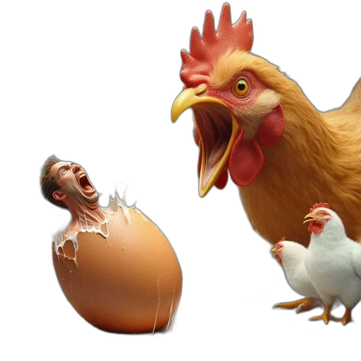 animal, food, 3d render, photorealistic transparent PNG cut-out