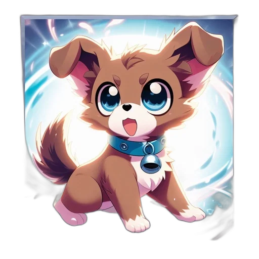 animal, creature, staff, anime transparent PNG cut-out