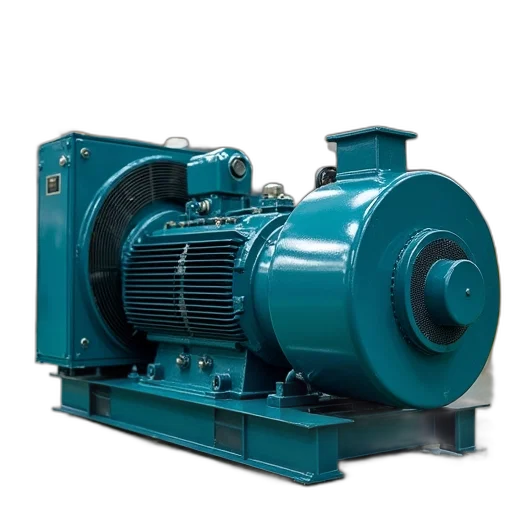 3d render, induction, motor, generator transparent PNG cut-out