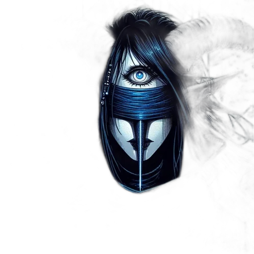 mask, face, concept art, fantasy art transparent PNG cut-out
