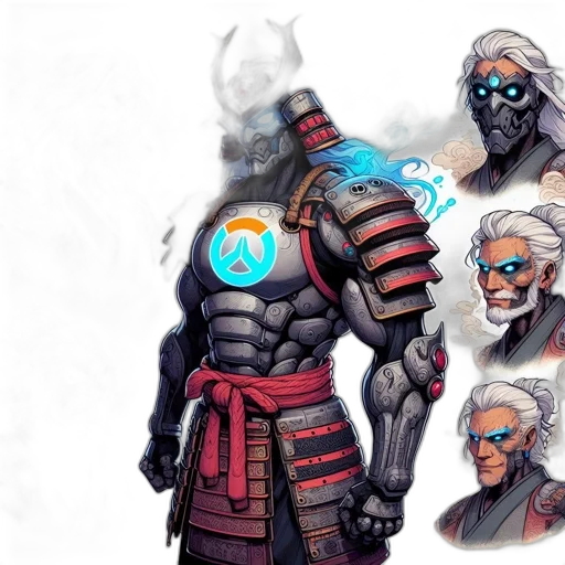 mask, concept art, comic book art, fantasy art transparent PNG cut-out