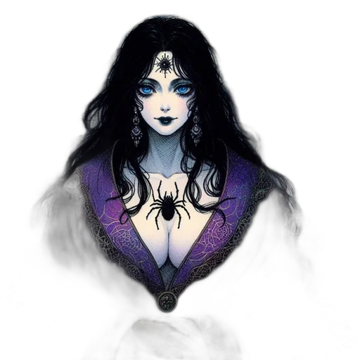 dress, mask, jewelry, fantasy art transparent PNG cut-out