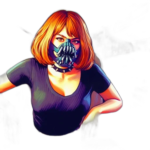 mask, face, creature, robot transparent PNG cut-out