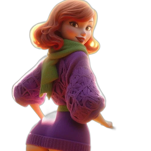 jacket, dress, staff, 3d render transparent PNG cut-out