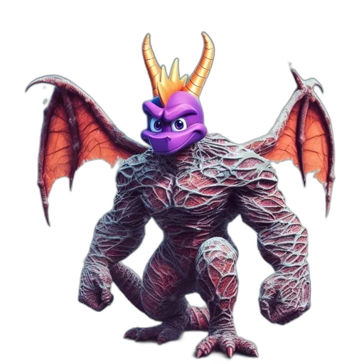 dragon, creature, animal, staff transparent PNG cut-out