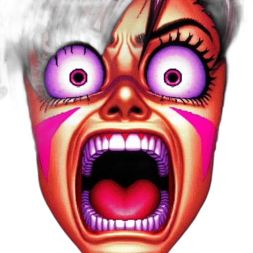face, mask, creature, staff transparent PNG cut-out
