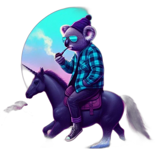 creature, jacket, staff, animal transparent PNG cut-out