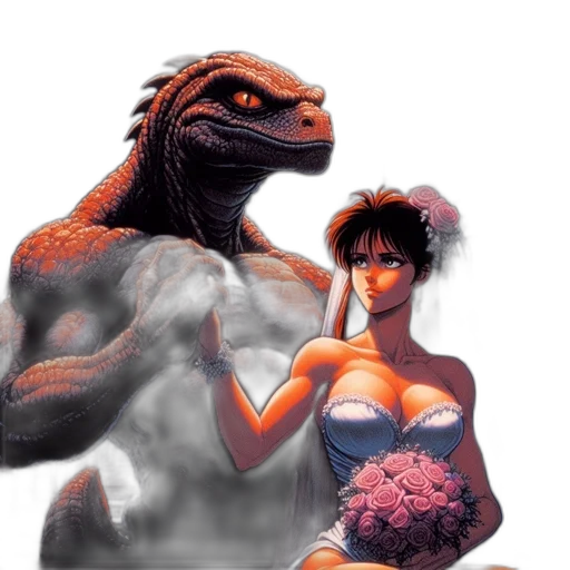 dragon, creature, dress, concept art transparent PNG cut-out
