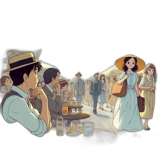 dress, concept art, comic book art, anime transparent PNG cut-out