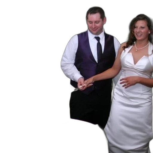 dress, bride, groom, cut transparent PNG cut-out