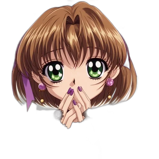 face, staff, jewelry, hair transparent PNG cut-out