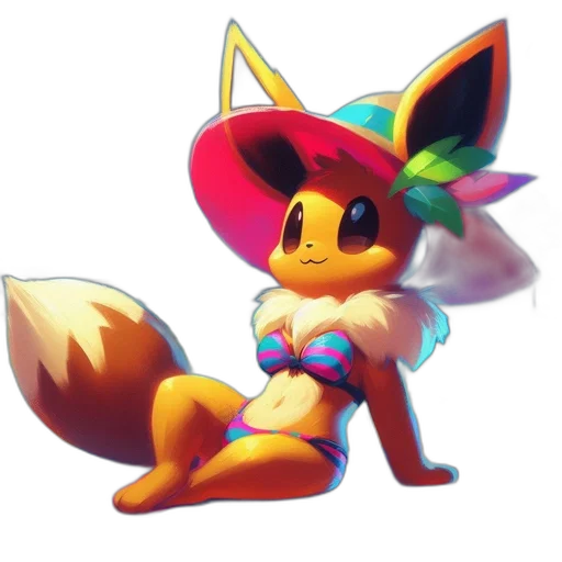 hat, staff, animal, creature transparent PNG cut-out