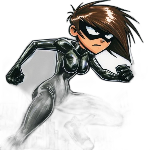 robot, mask, comic book art, cartoon transparent PNG cut-out