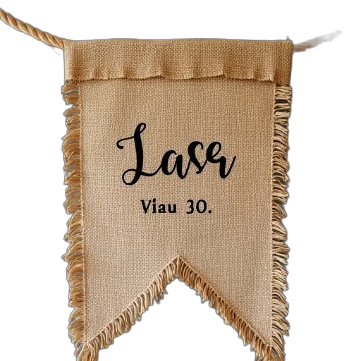 dress, burlap, banner, personal transparent PNG cut-out