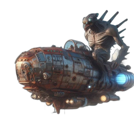 robot, weapon, creature, dragon transparent PNG cut-out
